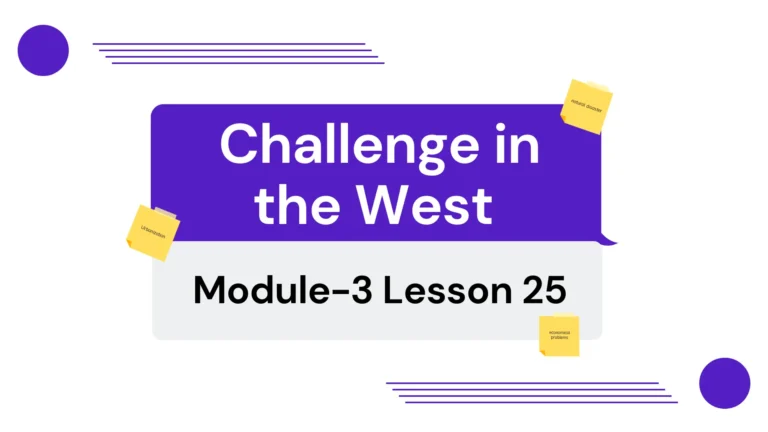 Challenges in west